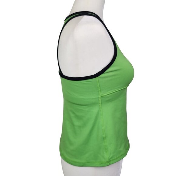 VTG Lululemon Athletica Workout Tank Green Black Women's Size 10 - Picture 6 of 8